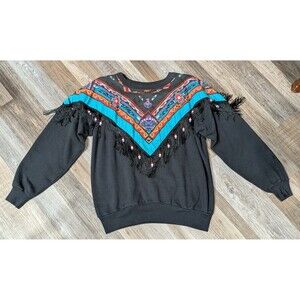 HazelWood Southwestern Multicolor Native American Pattern Shirt Womens Size M?